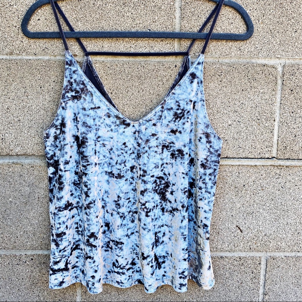 America Eagle Crushed Velvet silver gray tank - Picture 5 of 5
